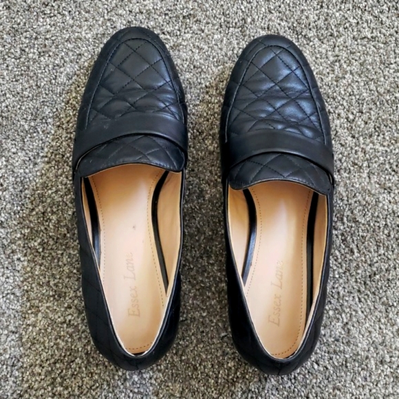 Essex Lane El-Tessie Quilted Leather Loafers Flats - Picture 2 of 7